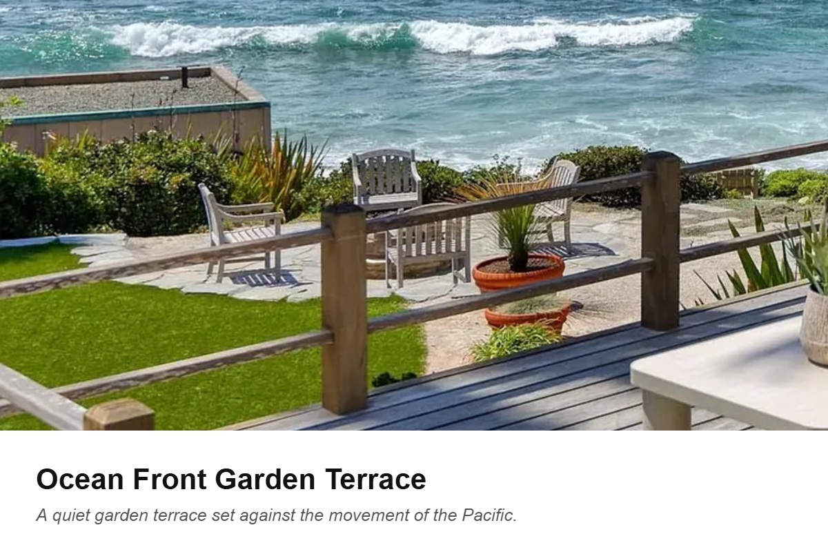 Oceanfront terrace — Story Card